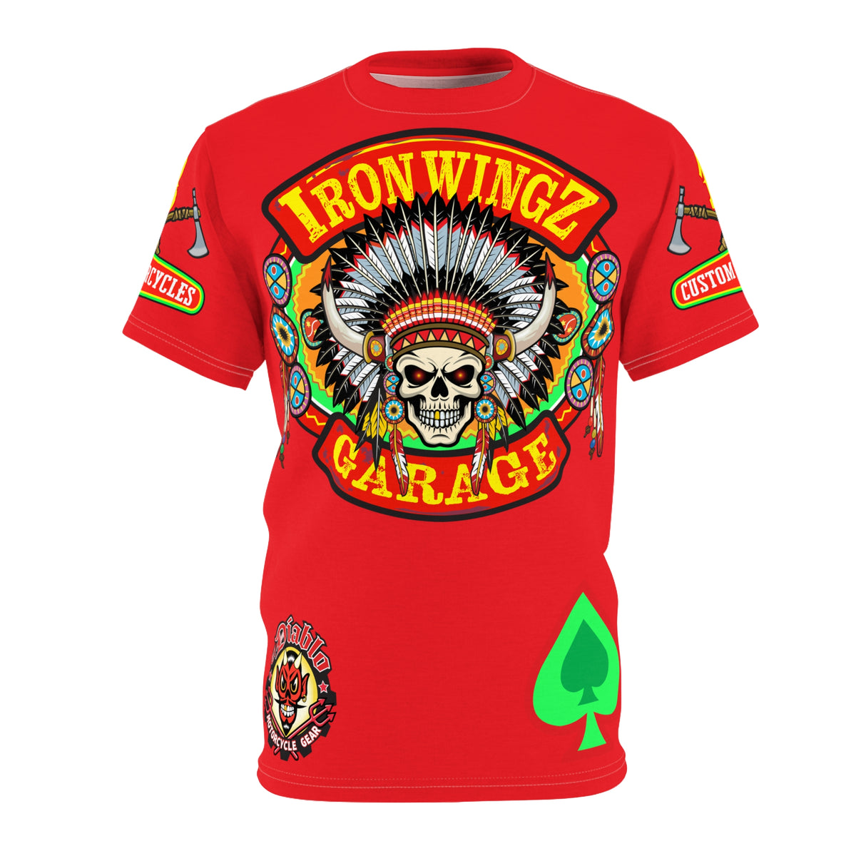 Iron WingZ Customs HiViz High Performance Motorcycle Riding Super Tee