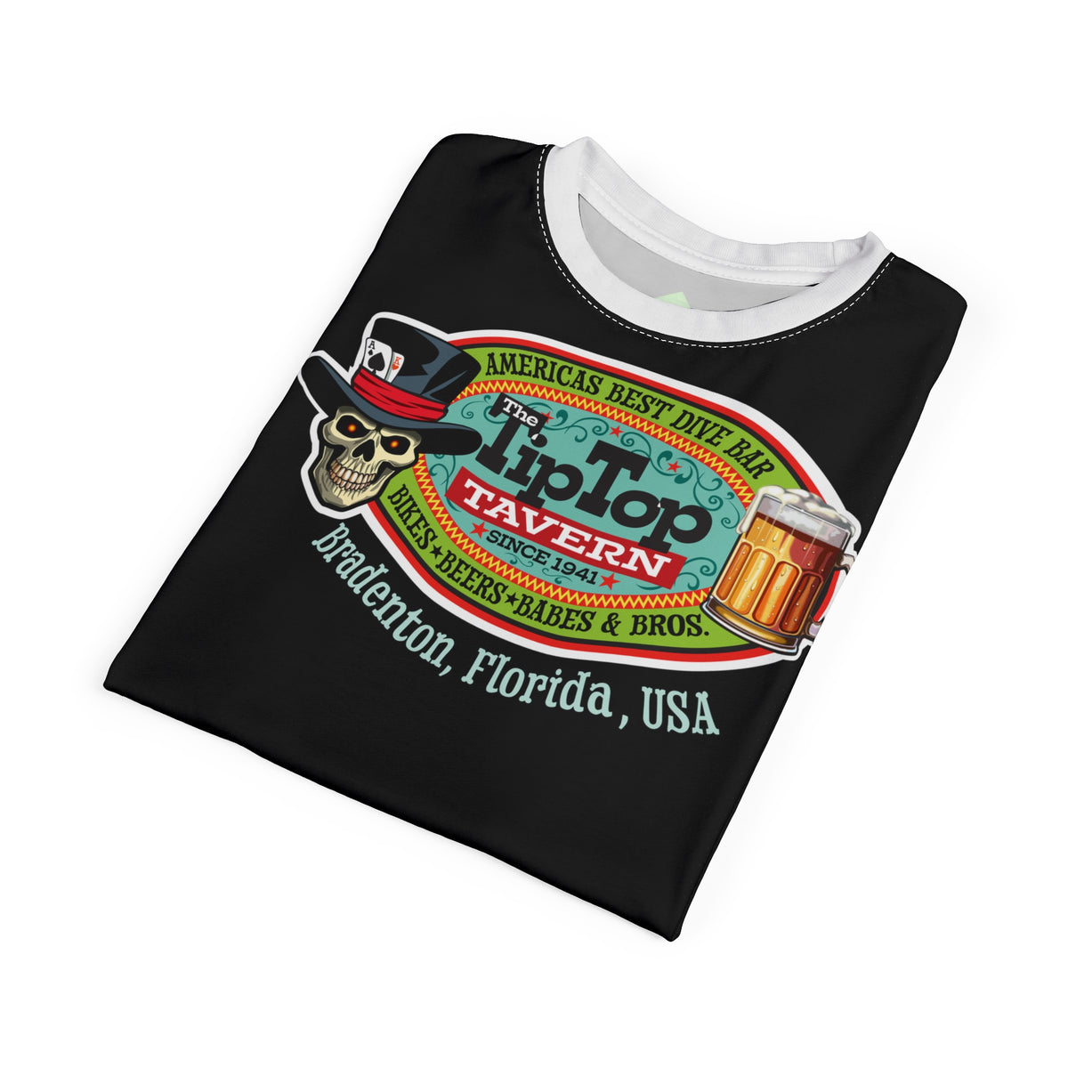 Tip Top Tavern Ace of Spades Super Tee - America's Best Dive Bar - Bikes Beers Babes & Bros.