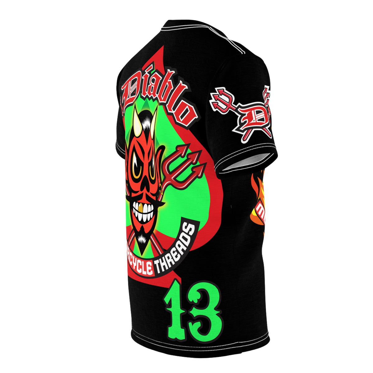 El Diablo Brand HiViz Company Super Tee, Xl Bright Graphics, Ultimate Fit & Comfort Riding Tee