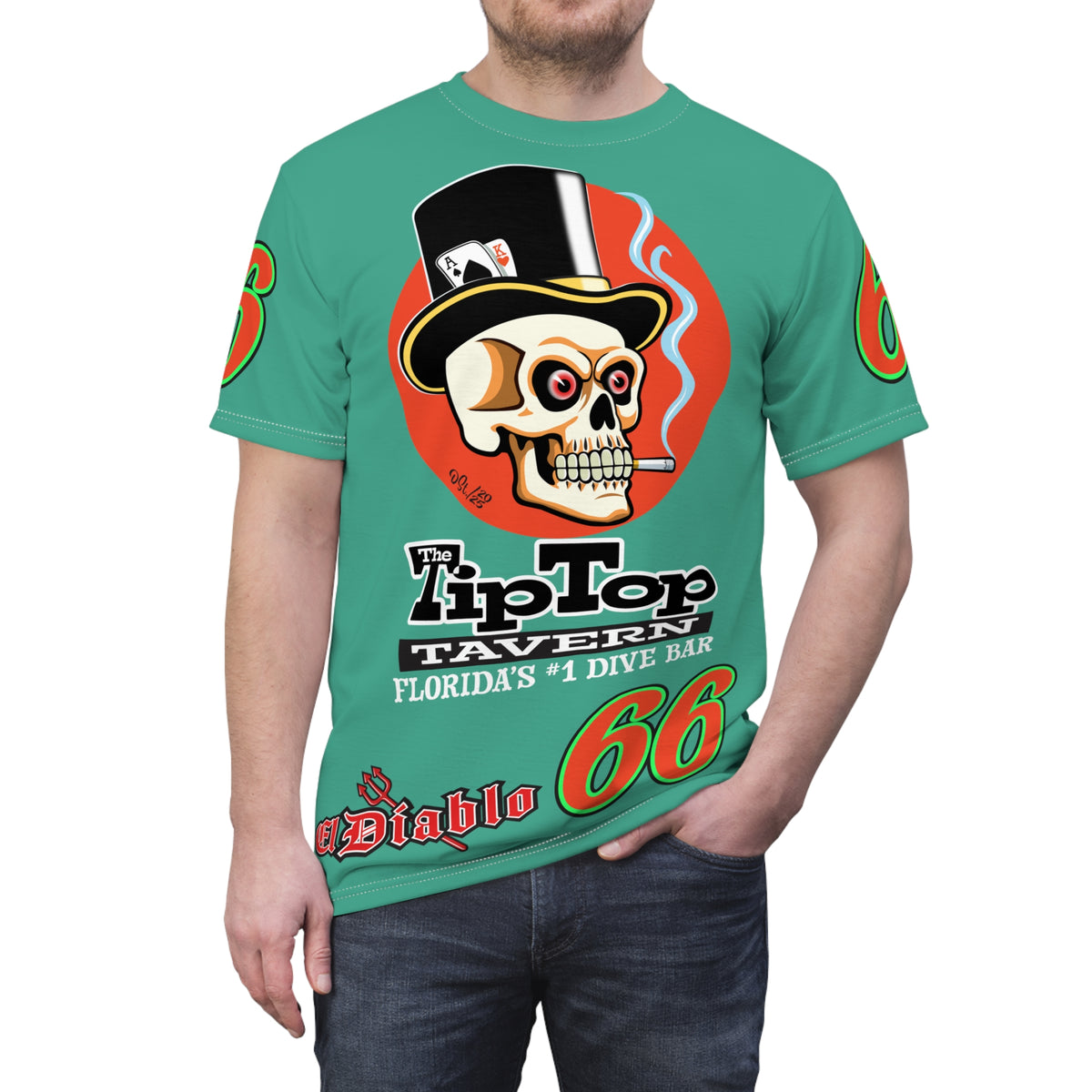 SRT Tip Top Tavern Dive Bar Super Riding Tee - America's Best Dive Bar, Bikes Beers Babes & Bros. - Biker Bar Tee