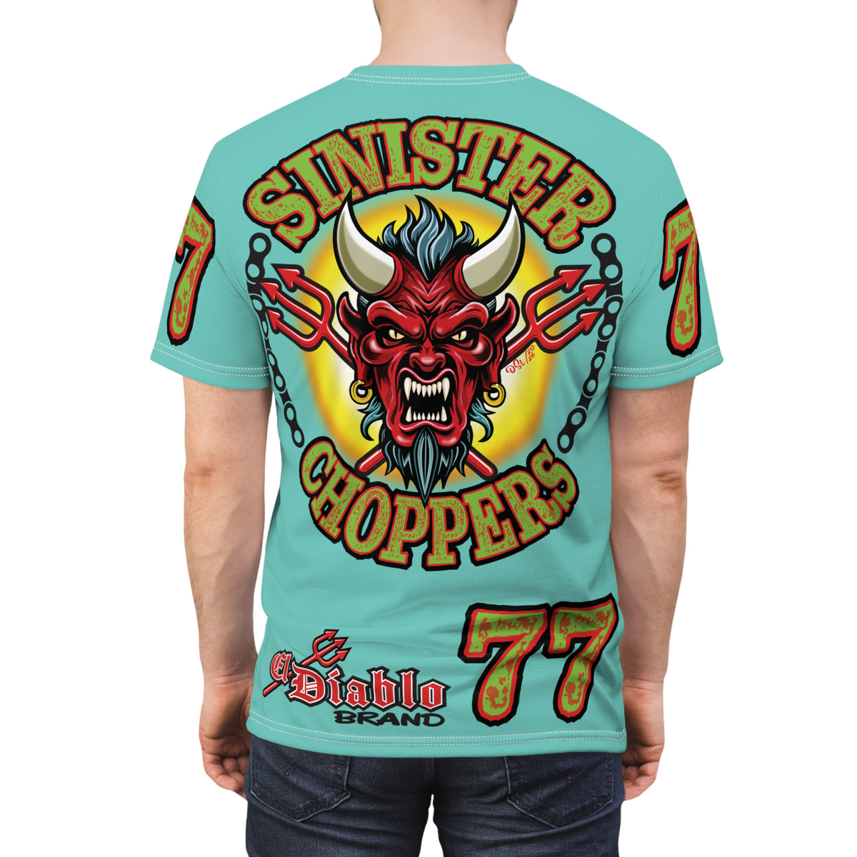 Sinister Choppers BLACKHAWK MIAMI SPECIAL SUPER T— Ride Cool, Look Cool in our Best Super Tee