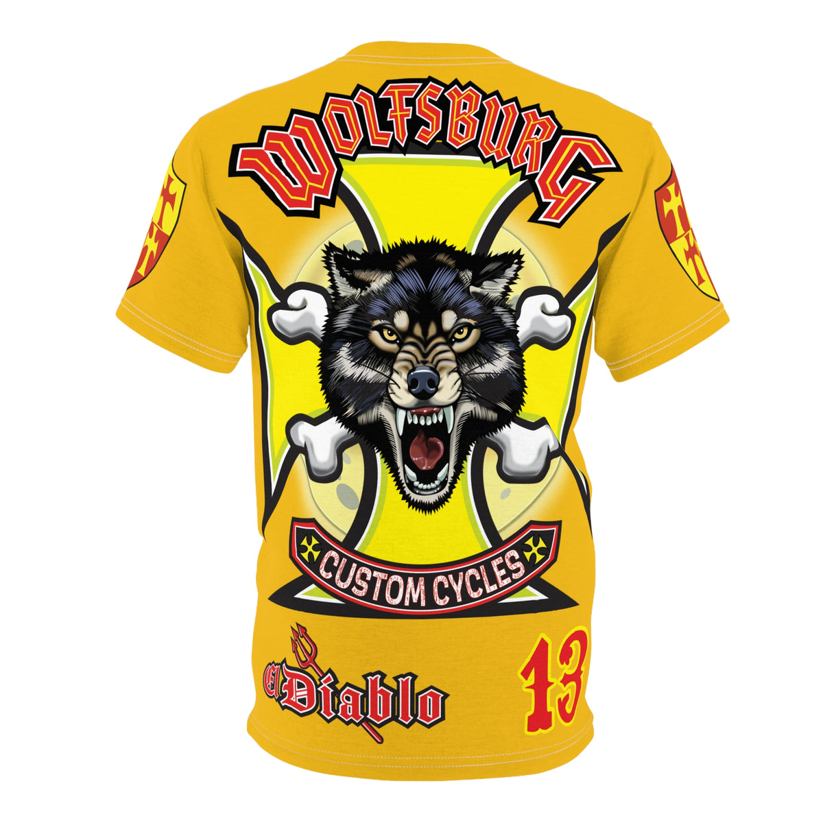 Wolfsburg Custom Cycles HiViz High Comfort Motorcycle Riders Super Tee