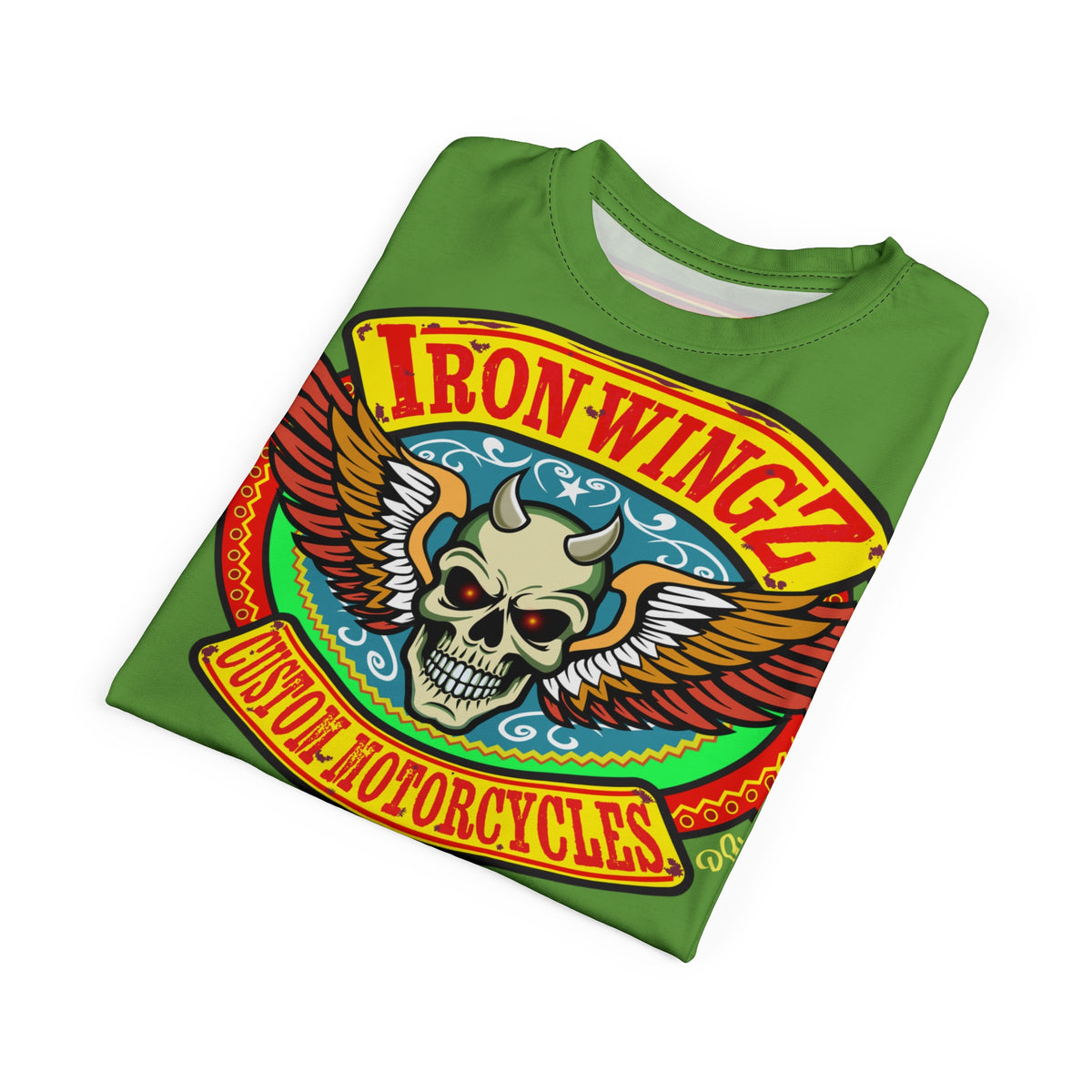Iron Wingz Garage HiViz Super Tee, Unisex Graphic T-Shirt, Rockabilly Style Shirt,  Perfect Gift for Bikers