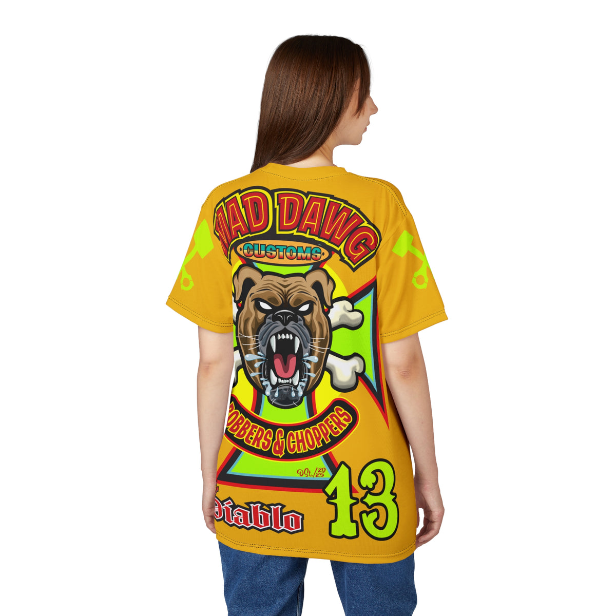 Mad Dawg Customs HiViz, High Performance Super Tee - Mad Dawgs & Bad Dawgs must have Riding Super Tee
