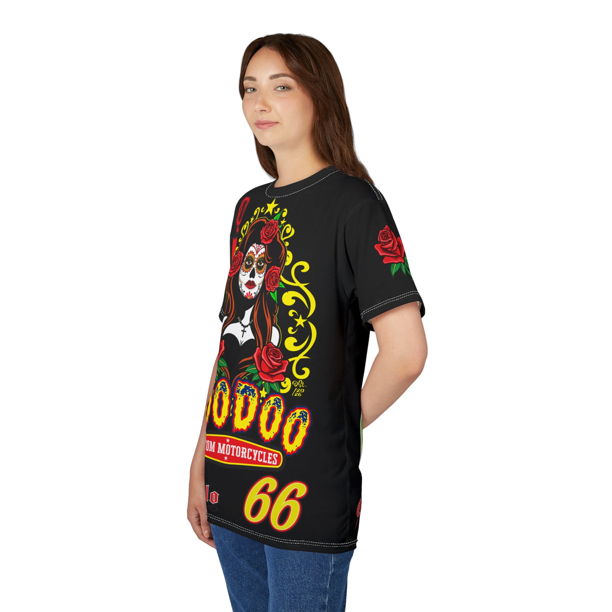 Voodoo Custom Motorcycles Tee —  Queen of Hearts Super Tee