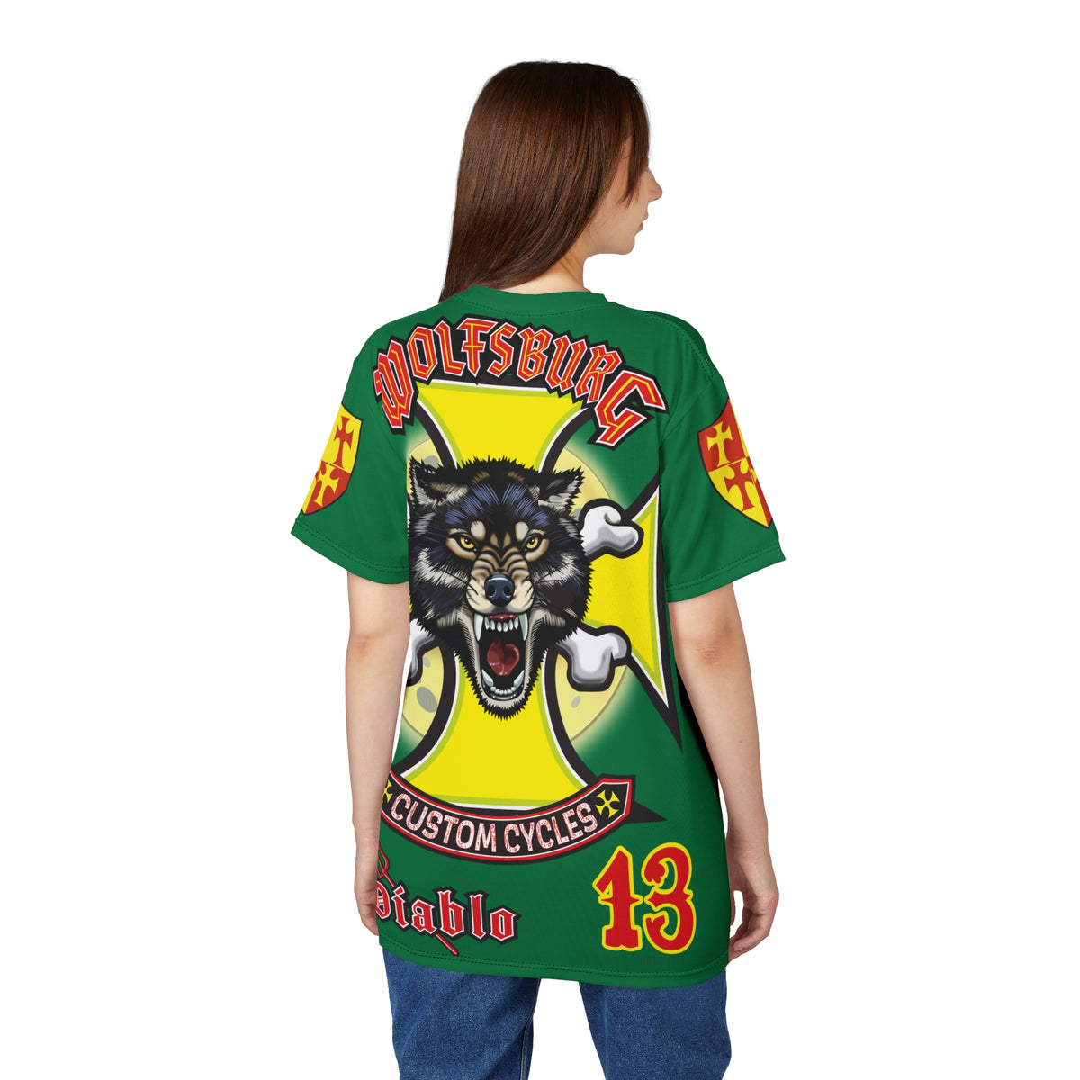 Wolfsburg Custom Cycles HiViz High Comfort Motorcycle Riders Super Tee