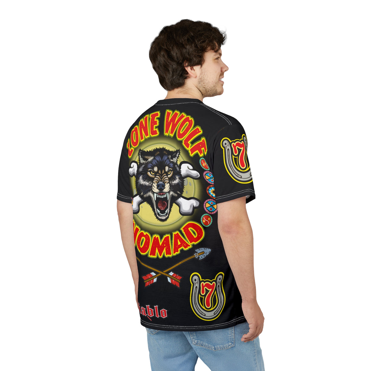Lone Wolf Nomad HiViz Super Tee - Special Design for Independent No Club Riders