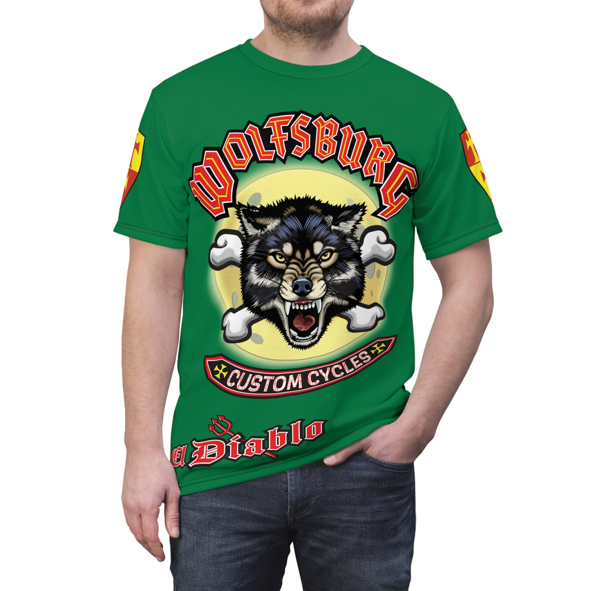 Wolfsburg Custom Cycles HiViz Super Tee - Ultimate in Riding Comfort