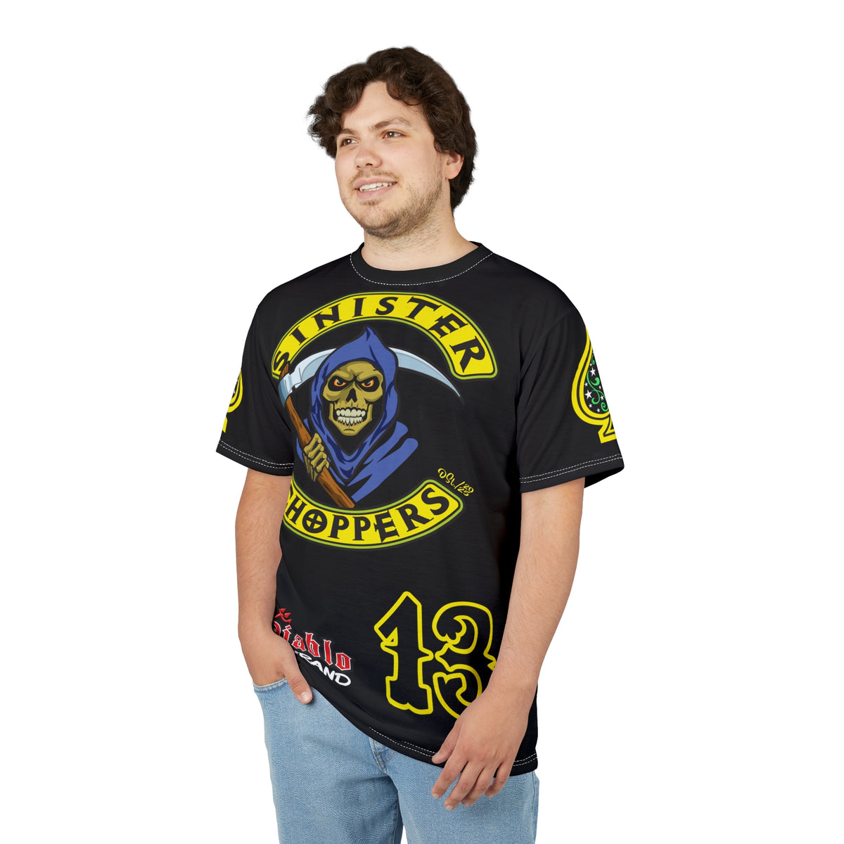 Sinister Choppers Custom Motorcycles - Custom Reaper Super Riding Tee - High Performance Riding Wear