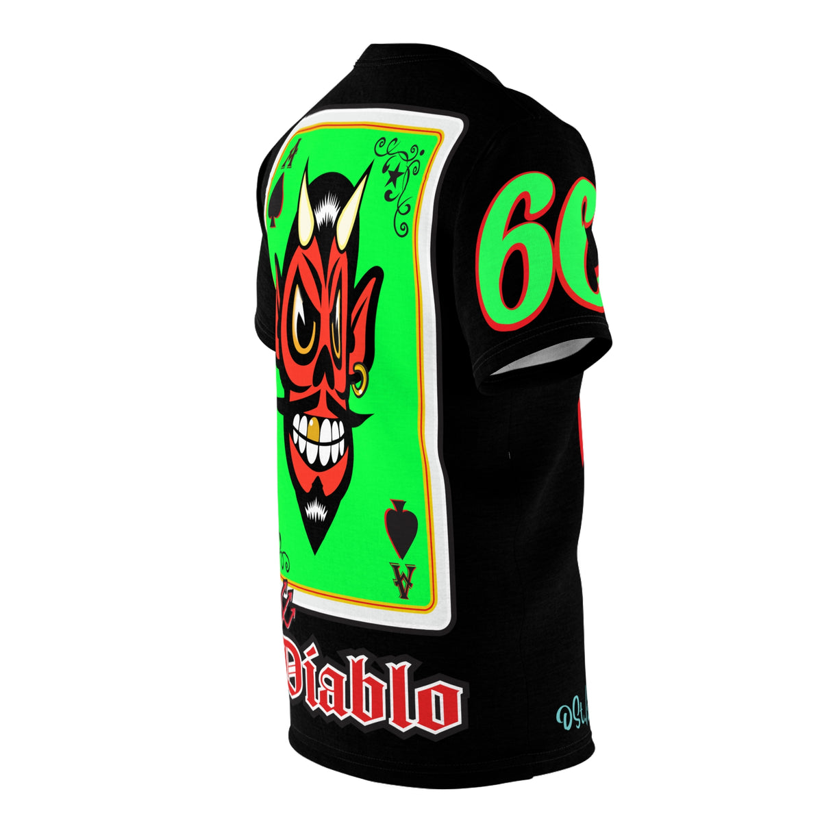 El Diablo Route 66 HiViz Super Tee, Huge HiViz Back Graphic, See & be seen !!!