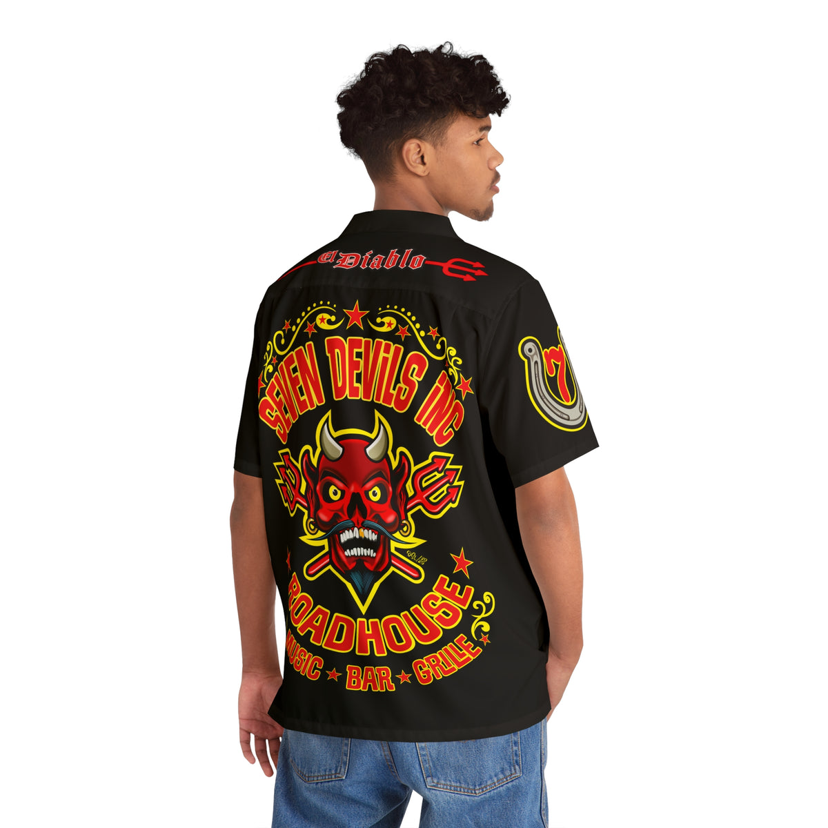 Big Bopper Men's Hawaiian Shirt - Loose, Comfortable Button Up Shirt for Easy Breezy Riding - Sizes to 5XL
