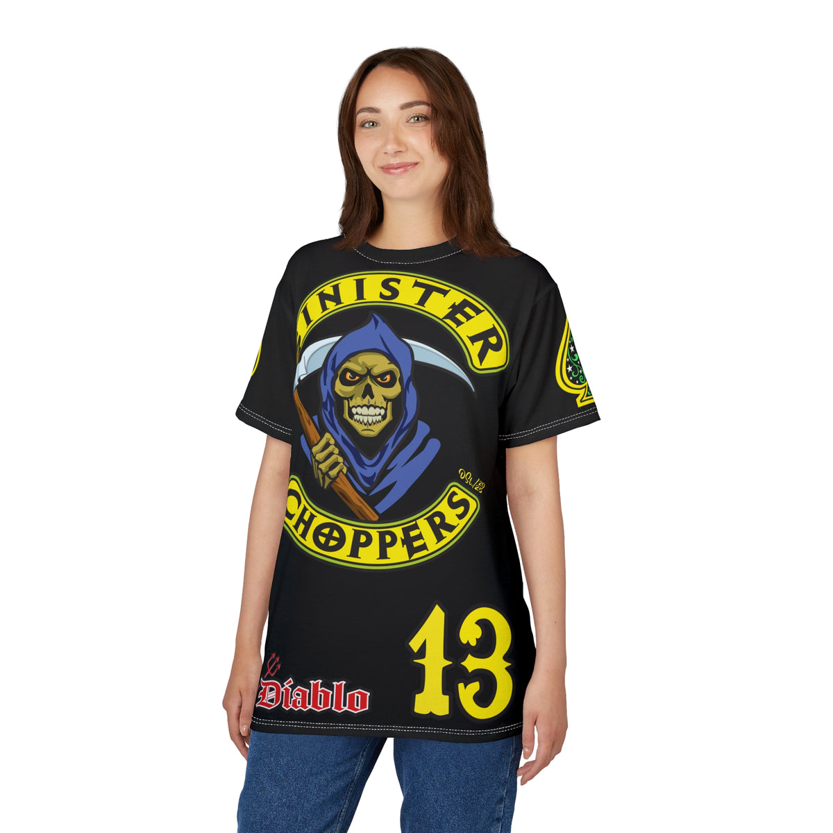 Sinister Choppers Custom Motorcycles -  HiViz Custom Reaper Super Tee - High Performance Riding Wear