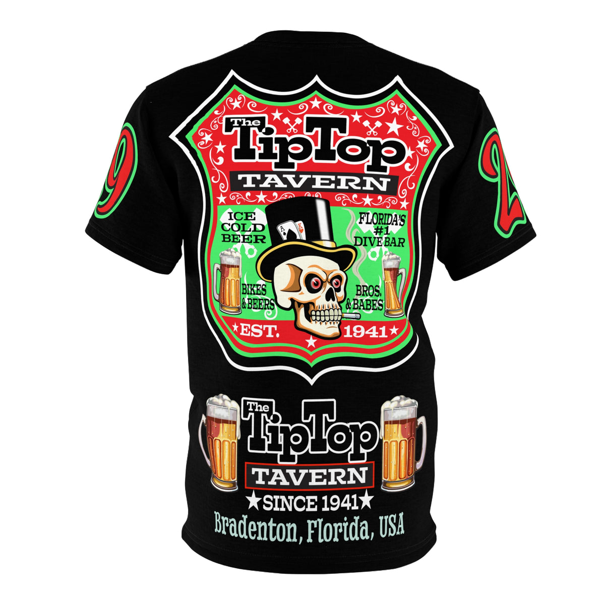 Tip Top Tavern Dive Bar Super Tee - America's Best Dive Bar, Bikes Beers Babes & Bros. - Biker Bar Tee