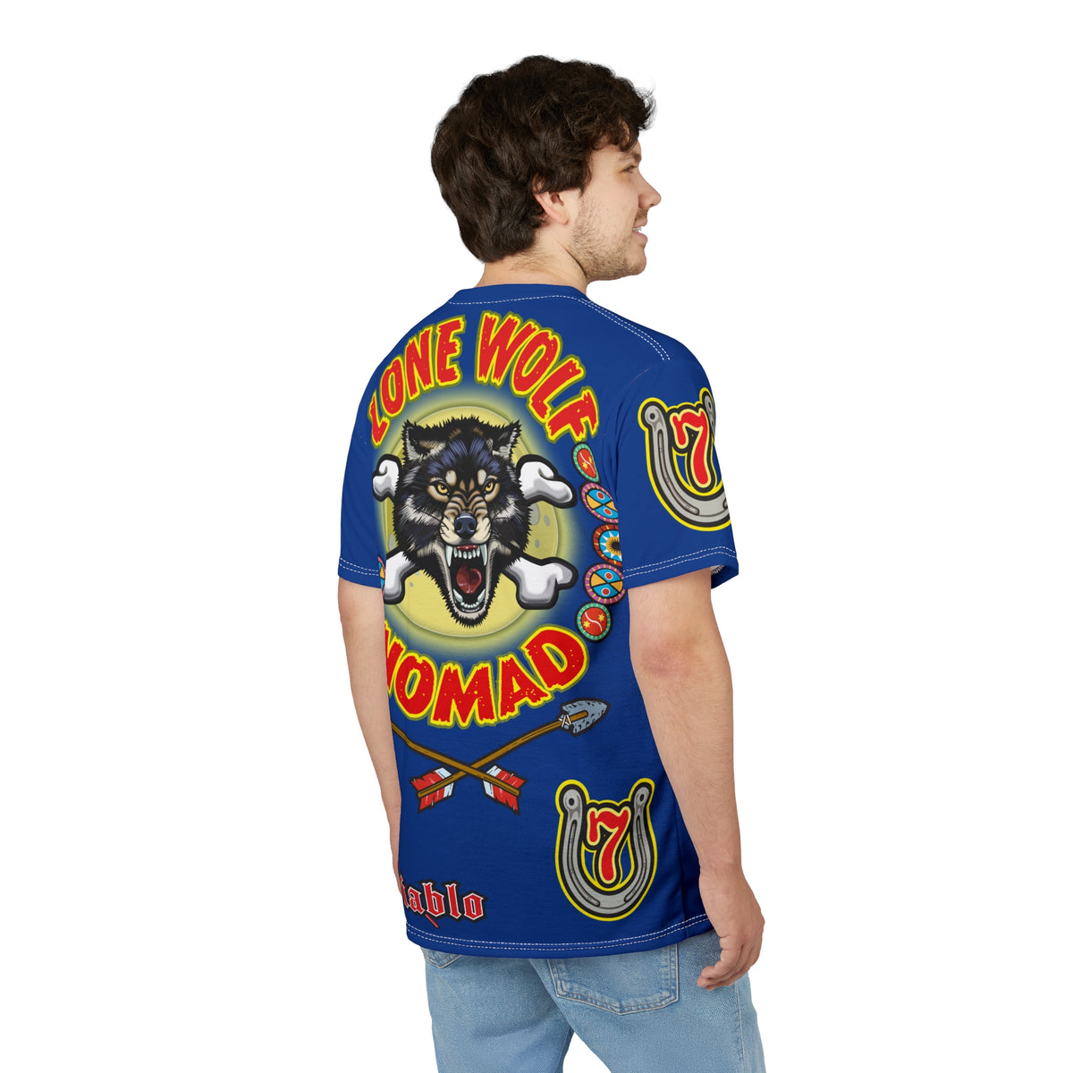 Lone Wolf Nomad HiViz Super Tee - Special Design for Independent No Club Riders