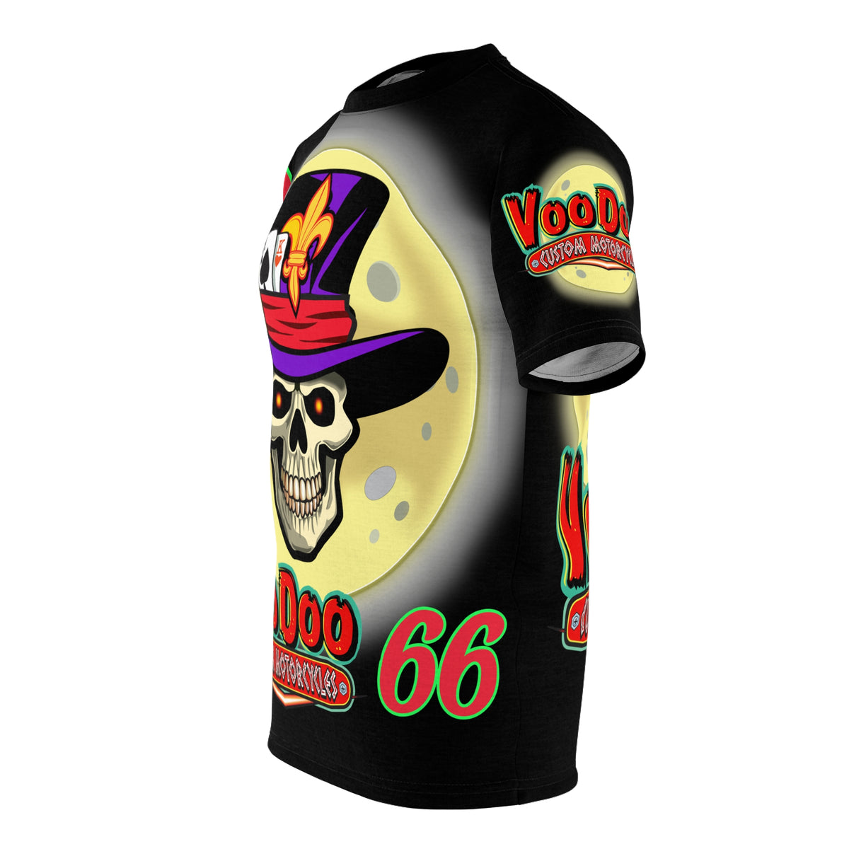 Voodoo Skull Unisex Tee - Custom Motorcycles Graphic T-Shirt
