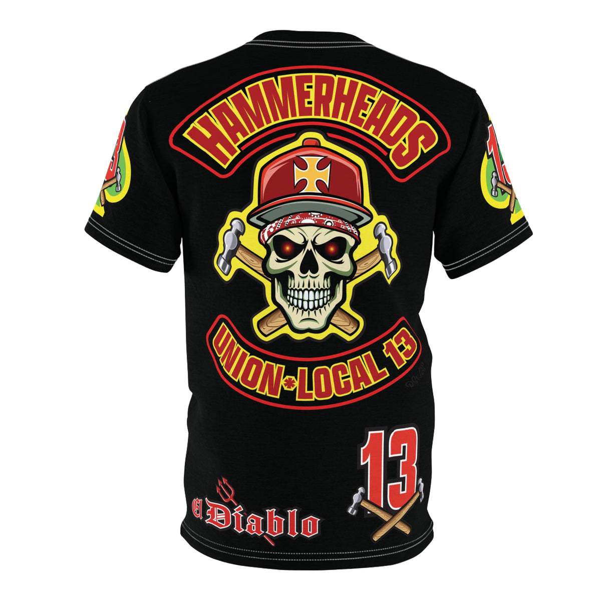 Hammerheads Union Local 13 FAFO -  Custom Motorcycle Riding Tee Shirt _ Super Comfort and Fit