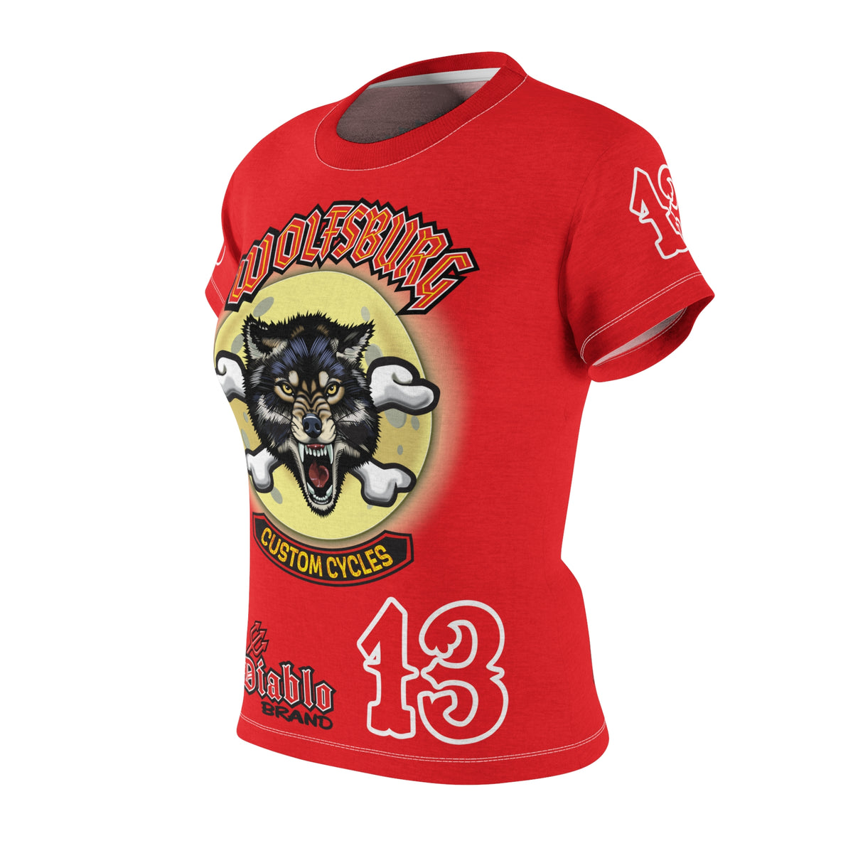 Women's Cut Wolfsburg Custom Motorcycles Graphic Tee — HiviZ Graphics
