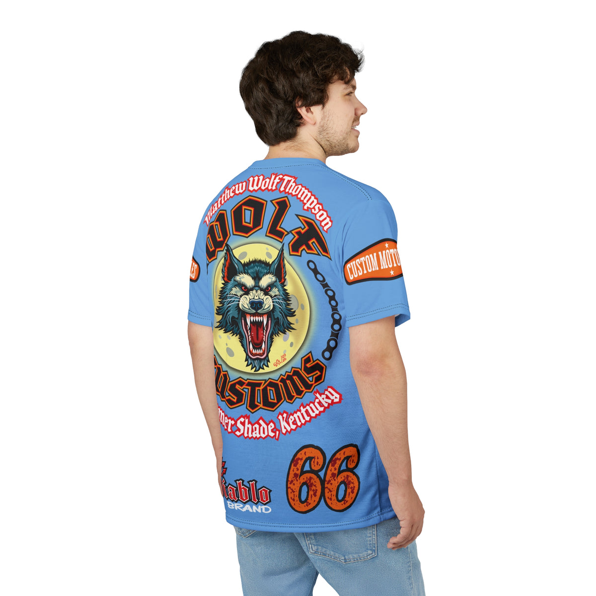 SRT MWT Wolf Customs Motorcycle Super Riding Tee — Viciously Cool High Performance Motorcycle Riding Shirt