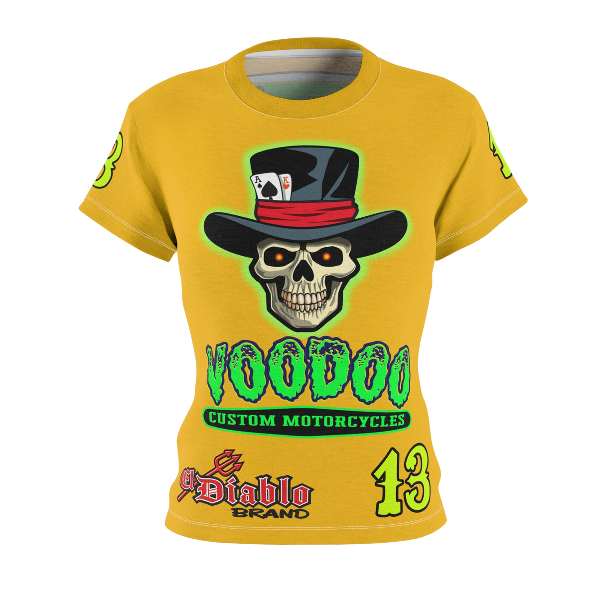 Women's Cut VooDoo Custom Motorcycles Graphic Tee — HiviZ Graphics