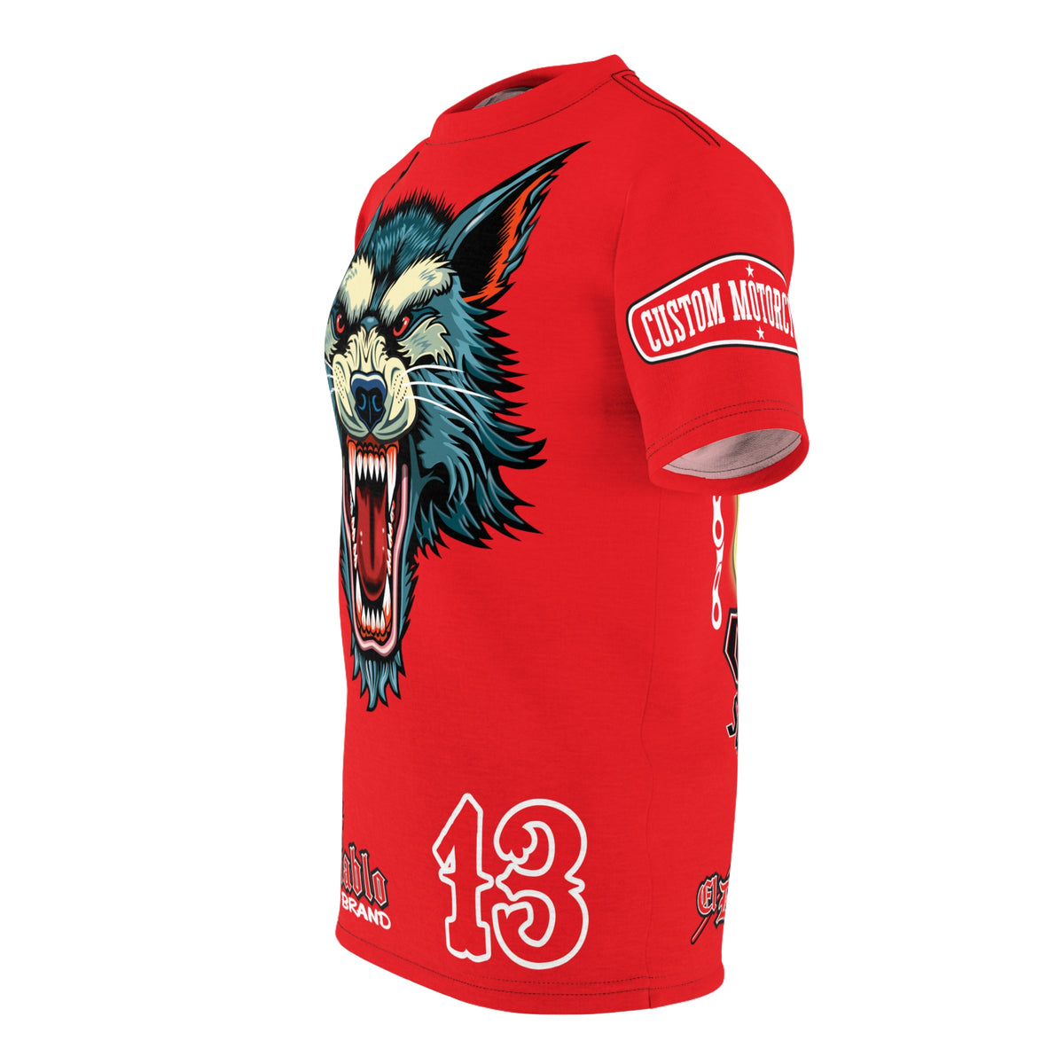 MWT Wolf Custom Motorcycles Super Tee — Viciously Cool High Performance Motorcycle Riding Shirt