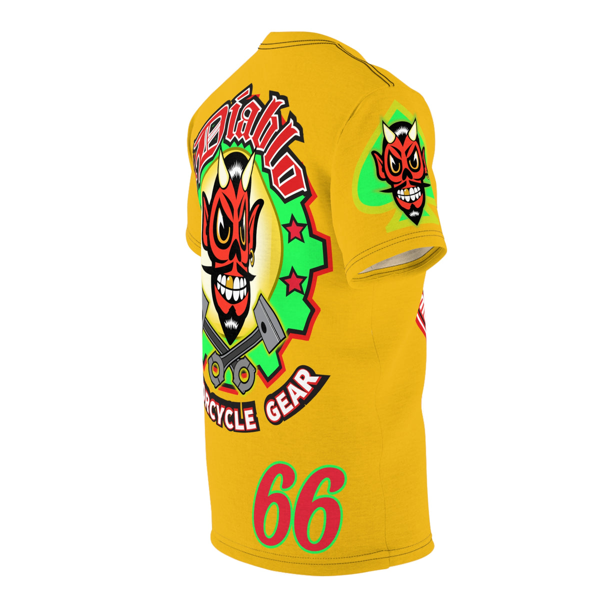 El Diablo Motorcycle Threads Unisex Cut & Sew Tee - Edgy Graphic Tee for Biker Enthusiasts
