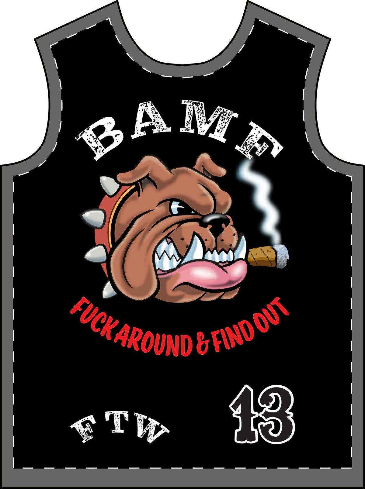 EZee Ryder Badazz Mofo Bad Dog Men's T-Shirt