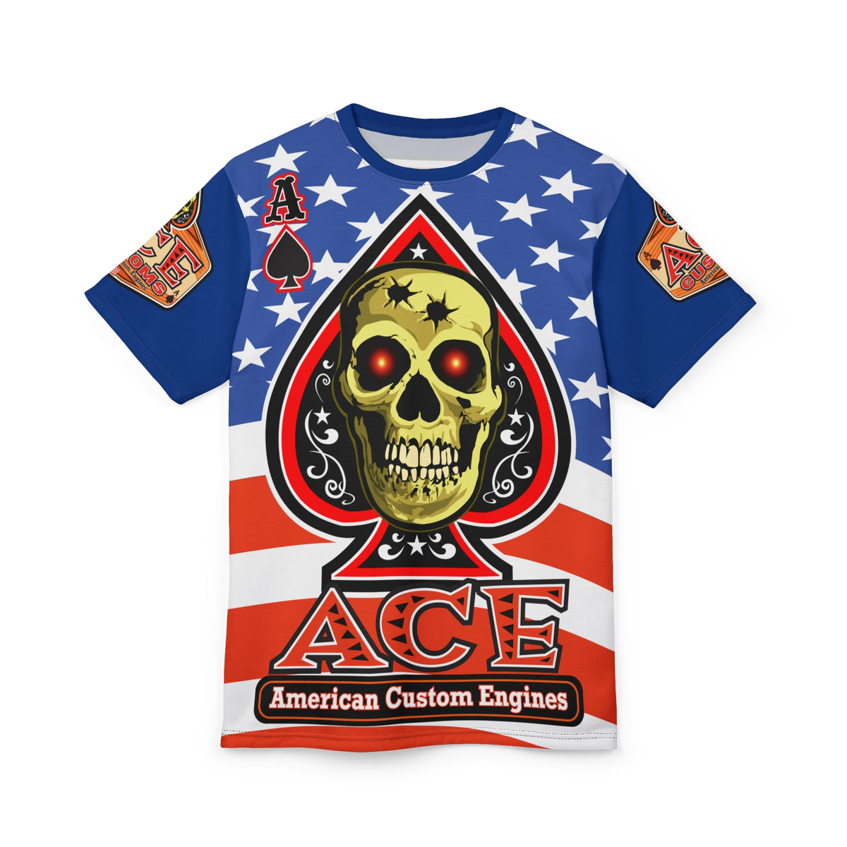 American Custom Engines ACE - Special Lumina Green  Ace of Spades Death Card High Visibility Graphics