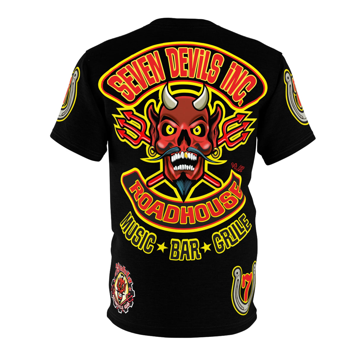 Seven Devils Inc. Roadhouse Graphic Tee - Motorcycle Custom Riding Super Tee