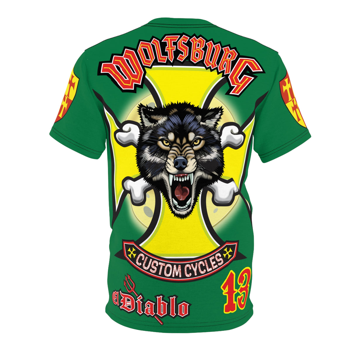Wolfsburg Custom Cycles HiViz High Comfort Motorcycle Riders Super Tee