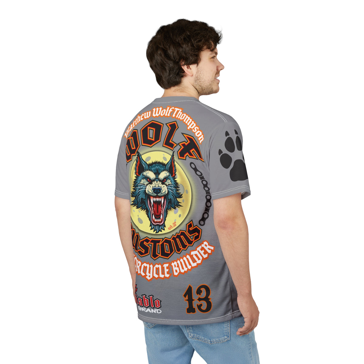 MWT Wolf Custom Motorcycles Super Tee — Viciously Cool High Performance Motorcycle Riding Shirt