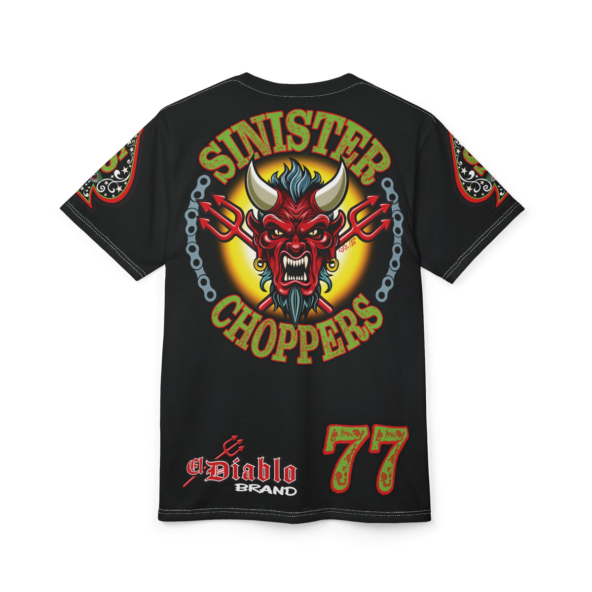 Sinister Choppers SINISTER MAN SPECIAL MIDNIGHT EDITION SUPER TEE— Ride Cool, Look Cool in our Best Super Tee