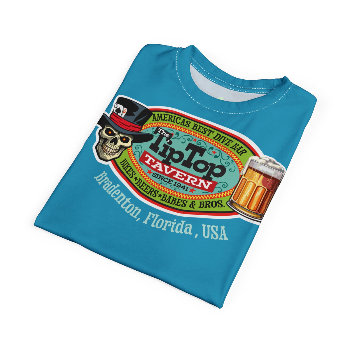 Tip Top Tavern Dive Bar Super Tee (*Limited Edition) - America's Best Dive Bar, Bikes Beers Babes & Bros. - Honouring Biker Bar Tee