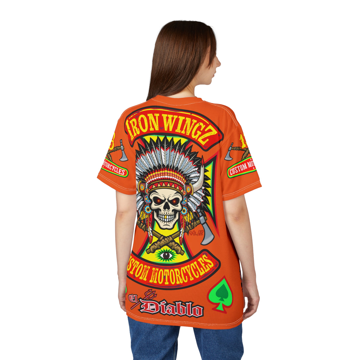 Iron WingZ Customs HiViz High Performance Motorcycle Riding Super Tee