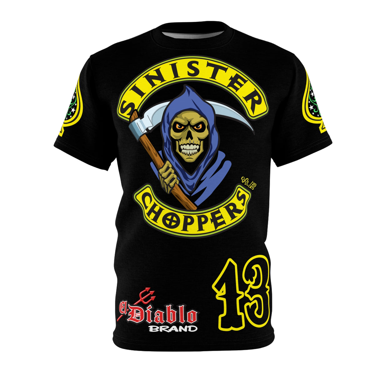 Sinister Choppers Custom Motorcycles - Custom Reaper Super Riding Tee - High Performance Riding Wear