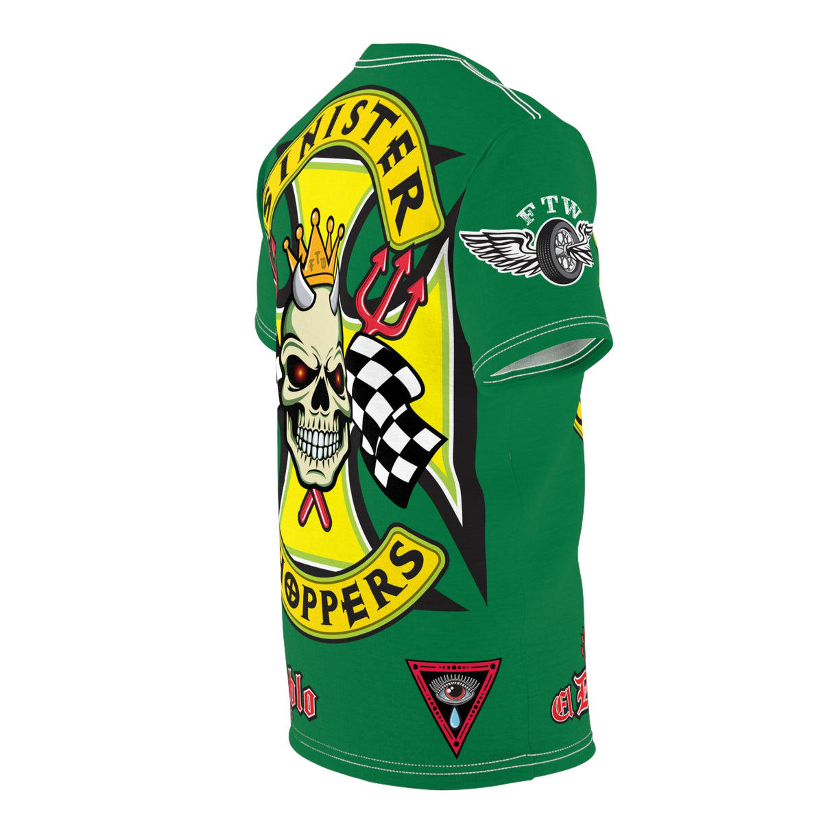 Sinister Choppers HiViz Super Tee - Custom Designed Motorcycle Riding Gear