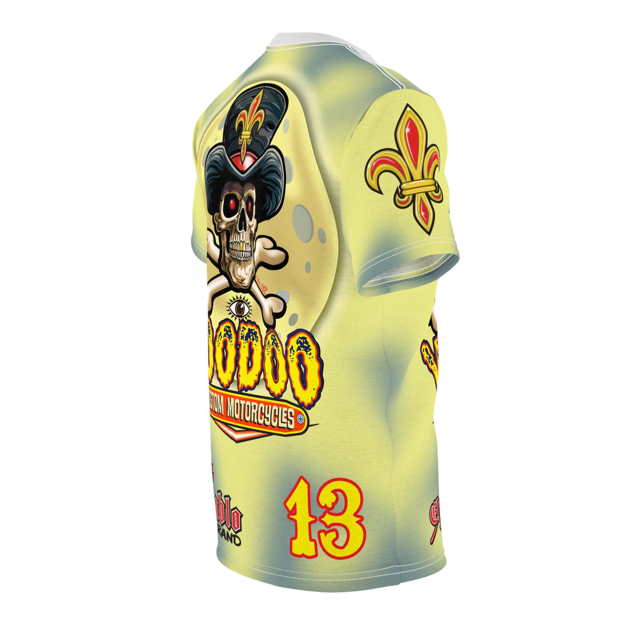 Voodoo Custom Motorcycles HIVIZ TYE DYE BLAST SUPER RIDING TEE - Look Cool, Ride Cool In our Finest Biker Riding Tee