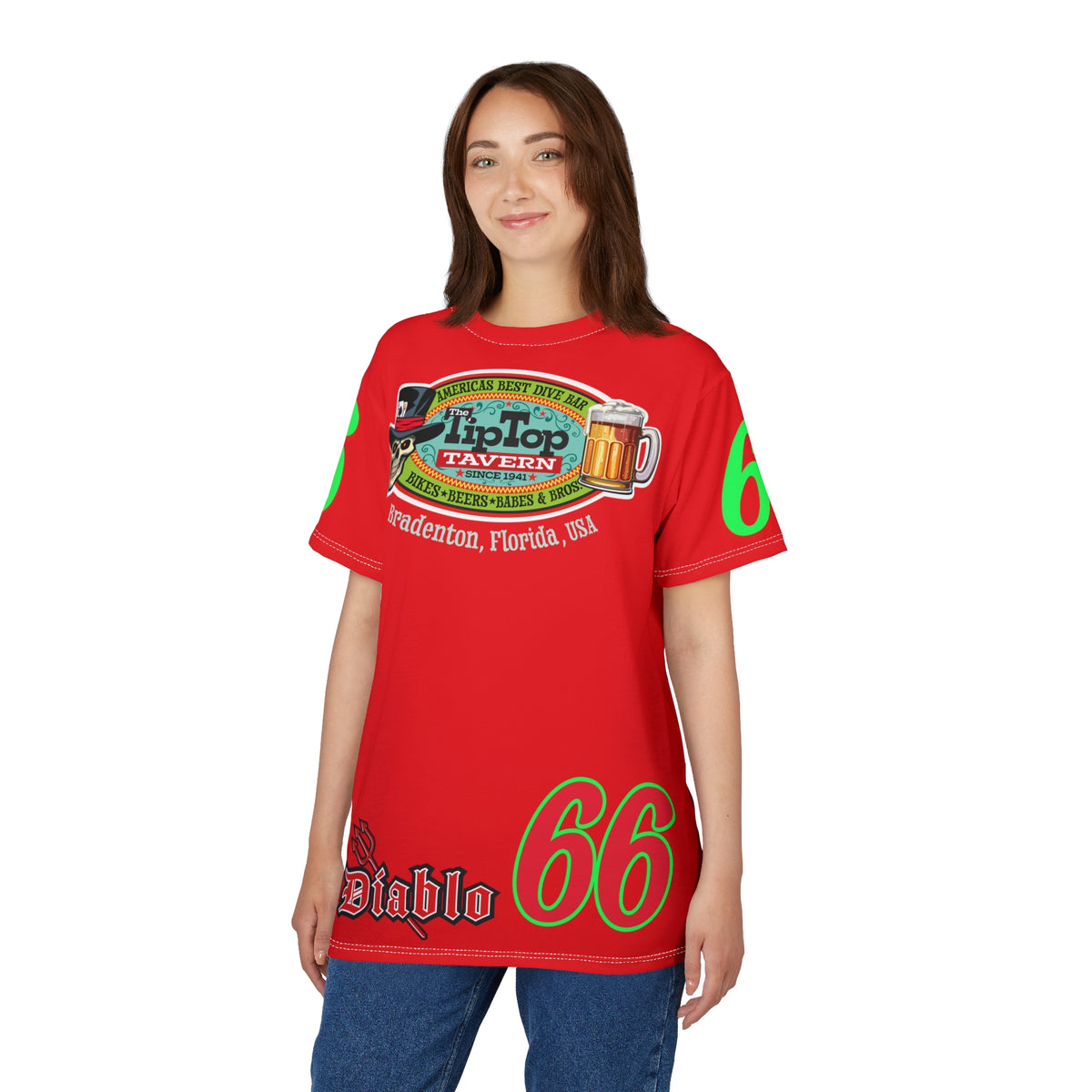 Tip Top Tavern Dive Bar Super Tee - America's Best Dive Bar - Bikes Beers Babes & Bros. -Remembering Jesse Biker Bar Tee
