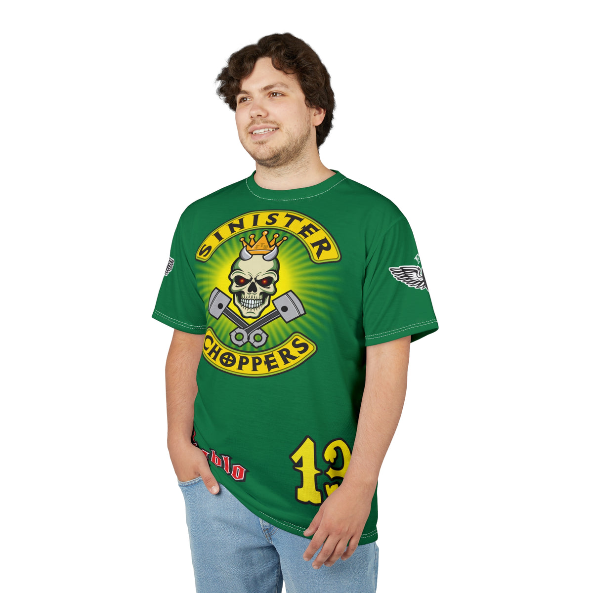 Sinister Choppers HiViz Super Tee - Custom Designed Motorcycle Riding Gear