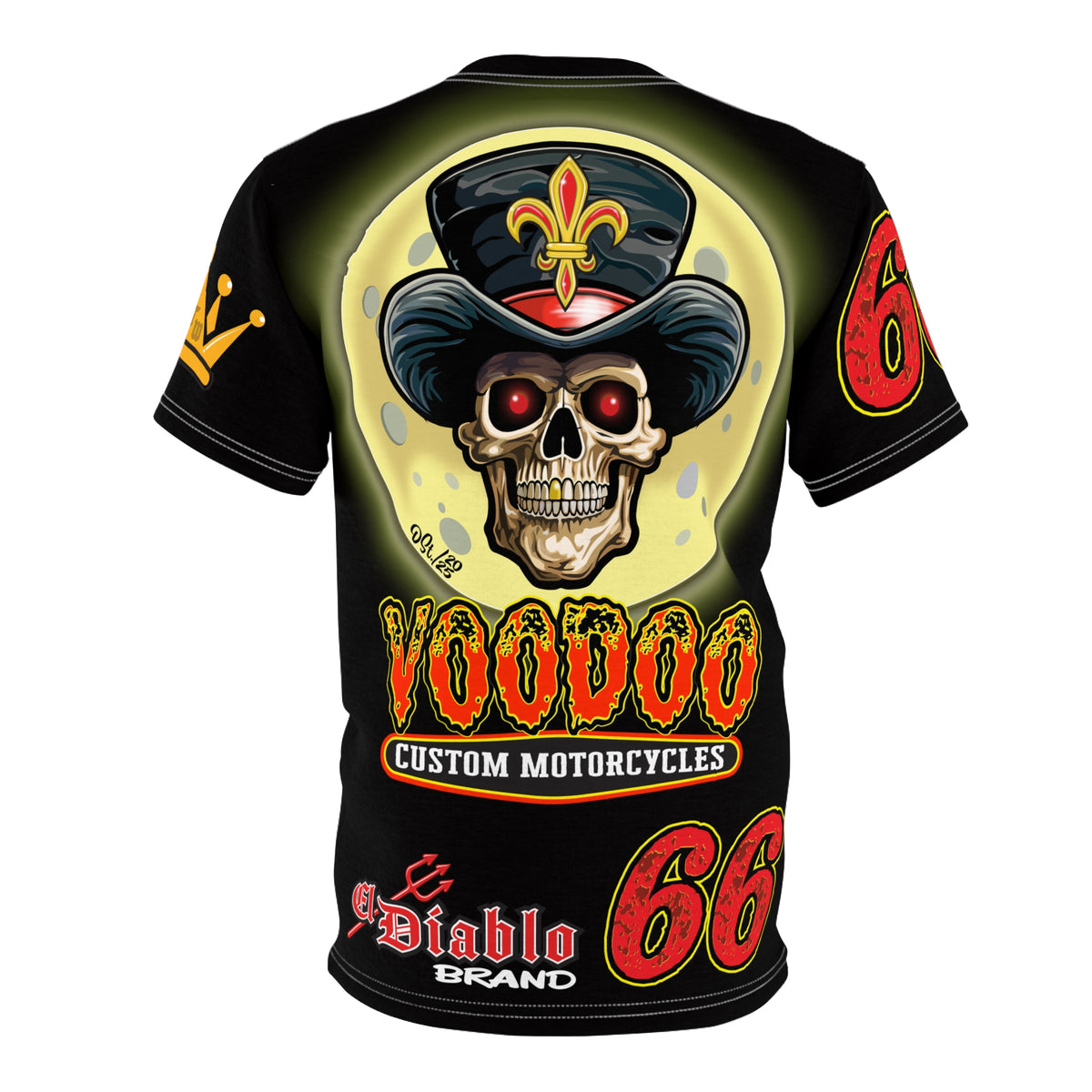 VooDoo Custom Motorcycles  Route 66 Unisex Super Tee - High Performance Riding Gear