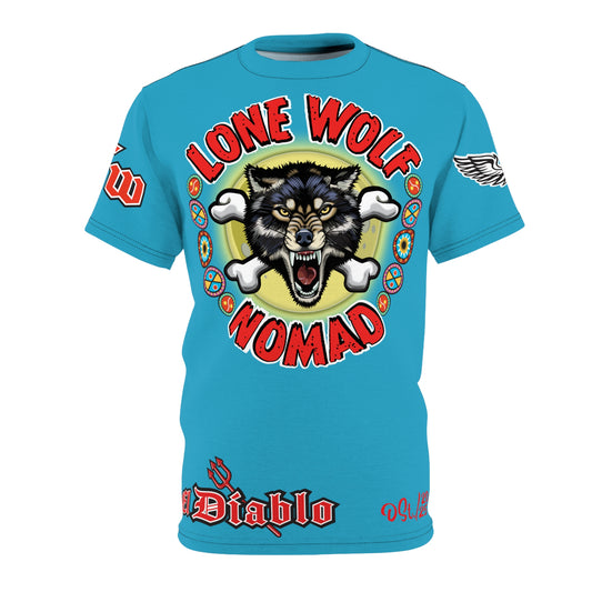 Lone Wolf Nomad HiViz Super Tee - For The Independent No Club Bikers For Life