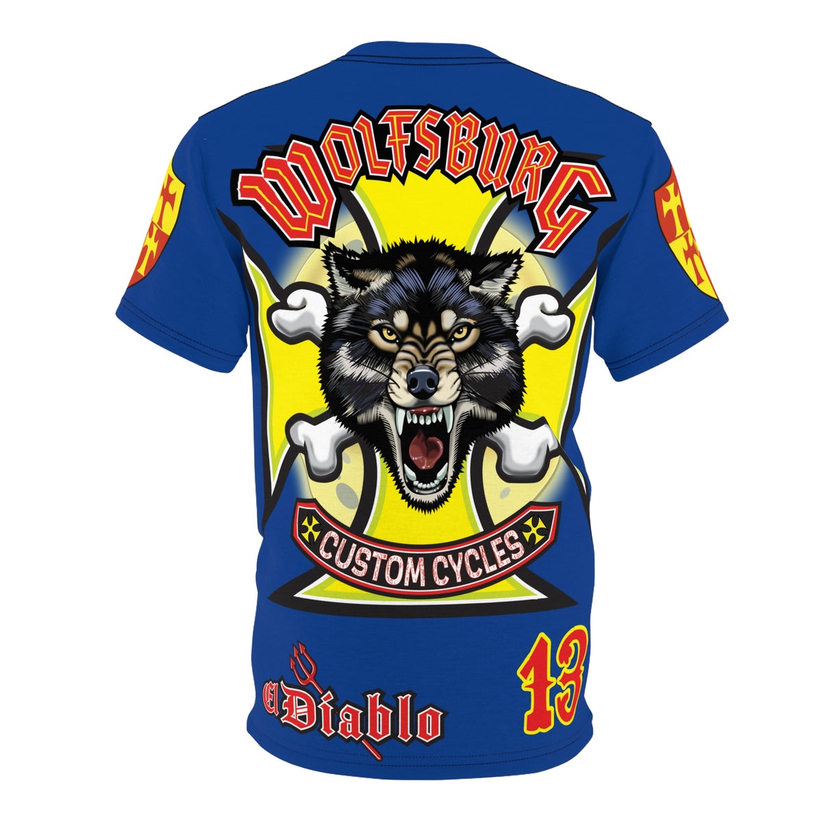 Wolfsburg Custom Cycles HiViz High Comfort Motorcycle Riders Super Tee