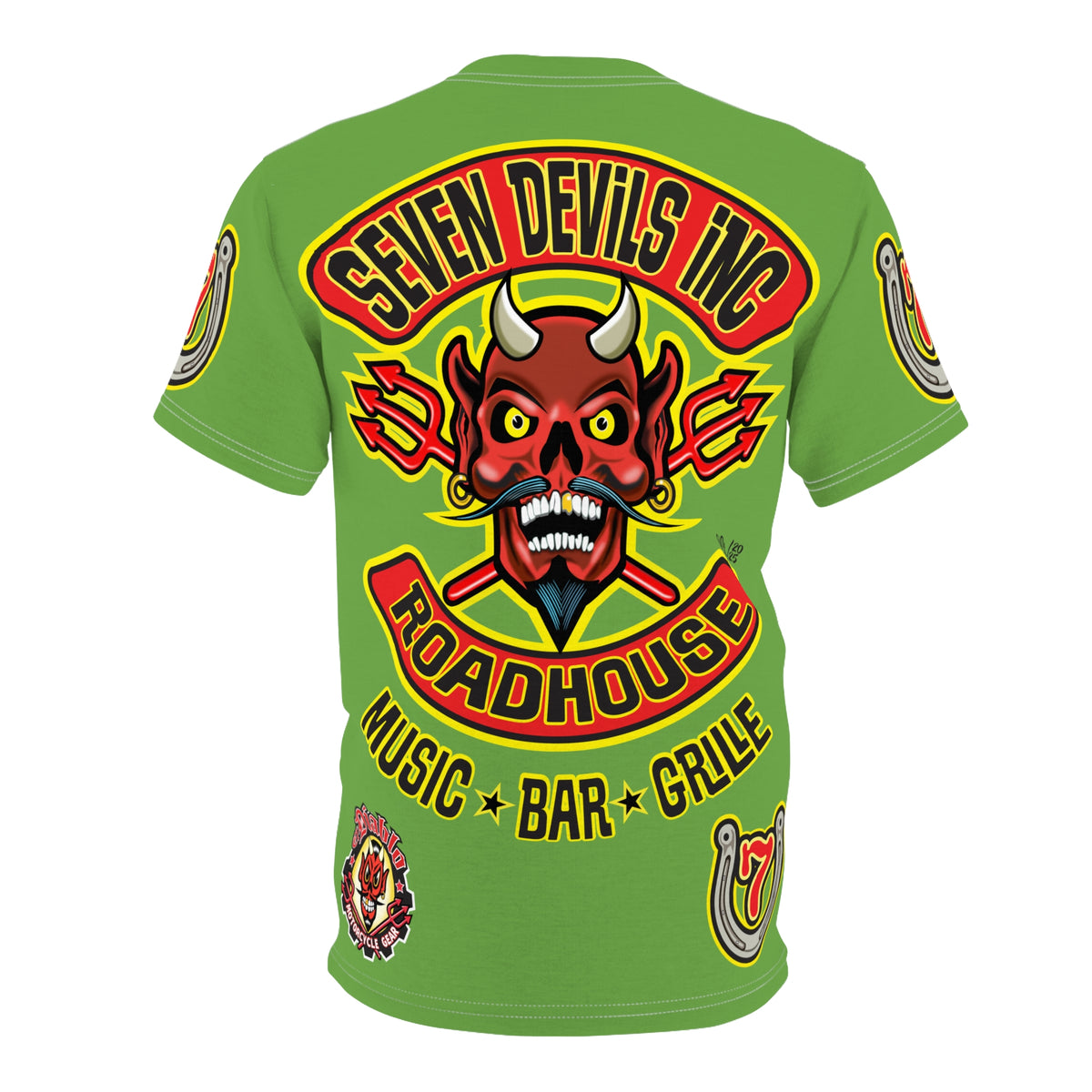 Seven Devils Inc. Roadhouse HiViz Graphic Tee - Motorcycle Custom Riding Super Tee