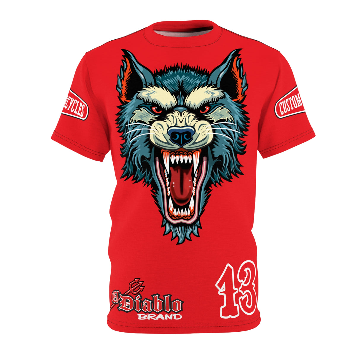 MWT Wolf Custom Motorcycles Super Tee — Viciously Cool High Performance Motorcycle Riding Shirt