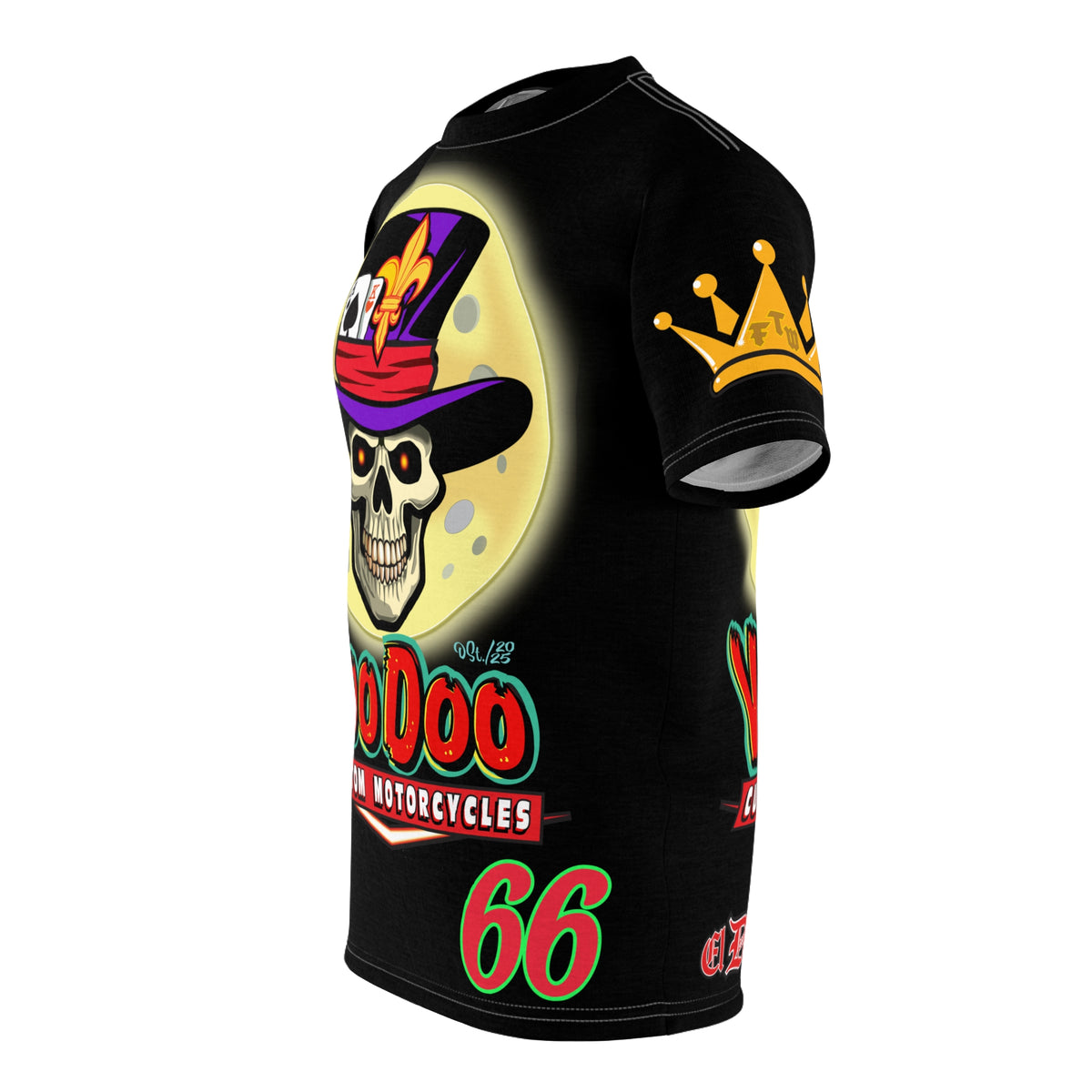 VooDoo Custom Motorcycles Spectacular Unisex Super Tee - Doctor Lune