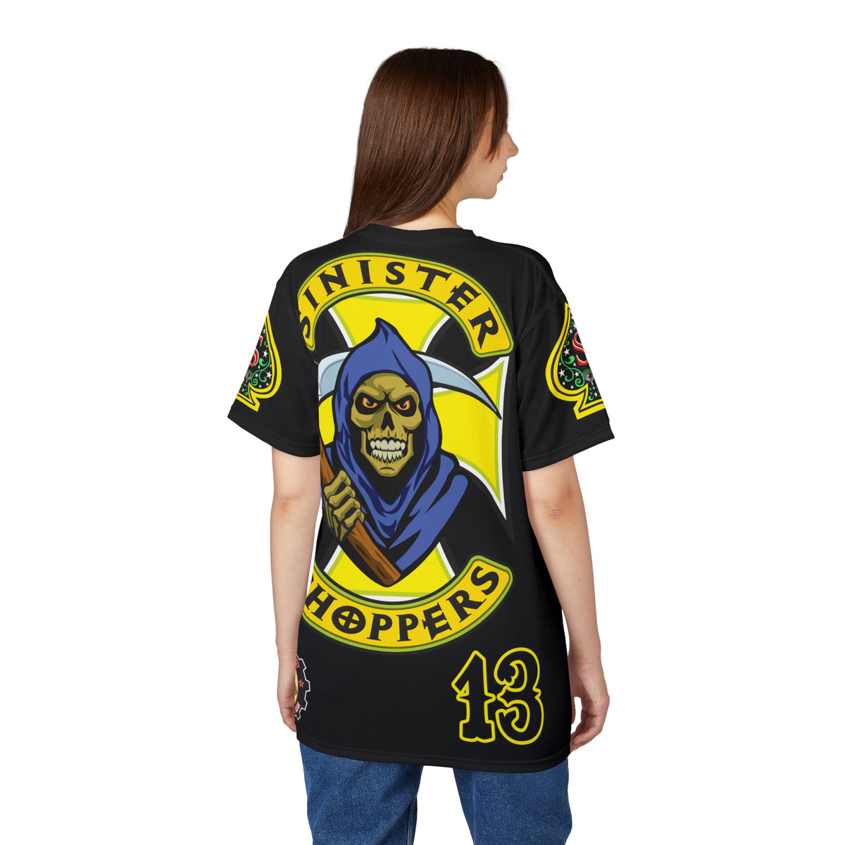 SRT Sinister Choppers Custom Motorcycles - Custom Reaper Super Riding Tee - High Performance Riding Wear