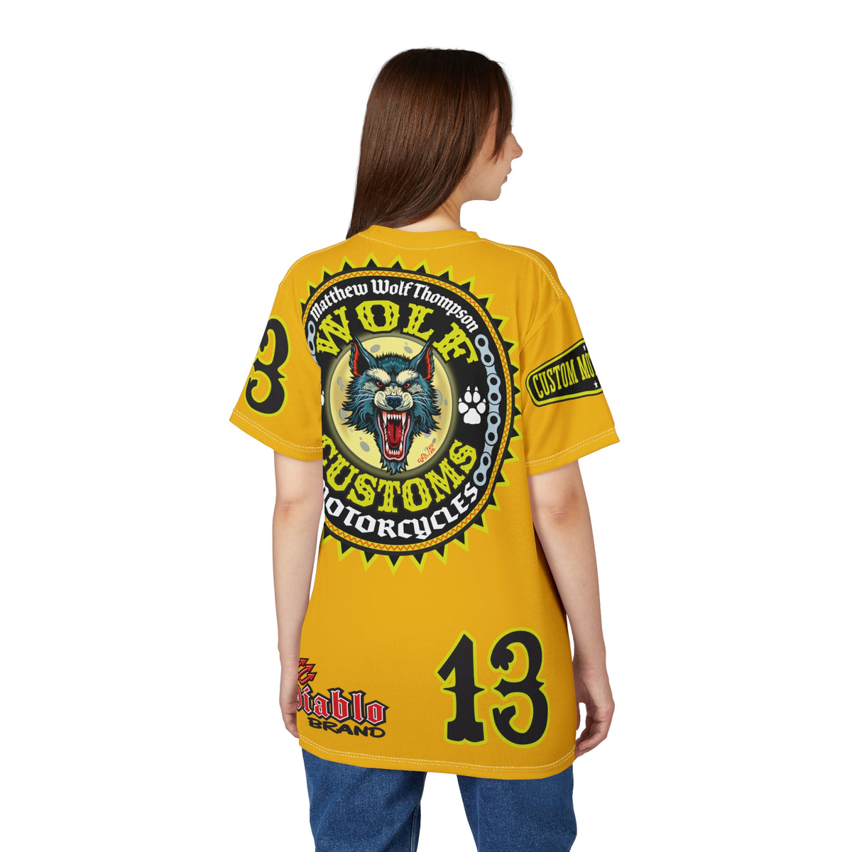 MWT Wolf Customs '66 Graphic Super  Tee — Retro Motorcycle Club Shirt The Best Biker Riding Tee EVER !!!