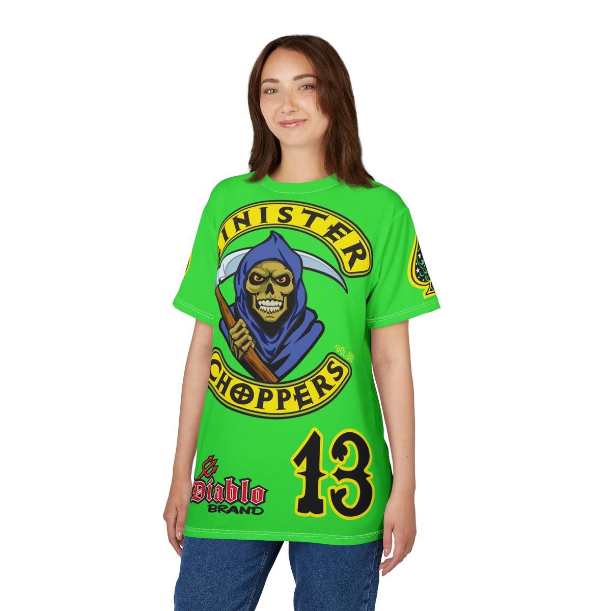 VERY SPECIAL  Sinister Choppers Custom Motorcycles - Custom  HiViZ LUMINA  Super Riding Tee - High Performance Riding Wear