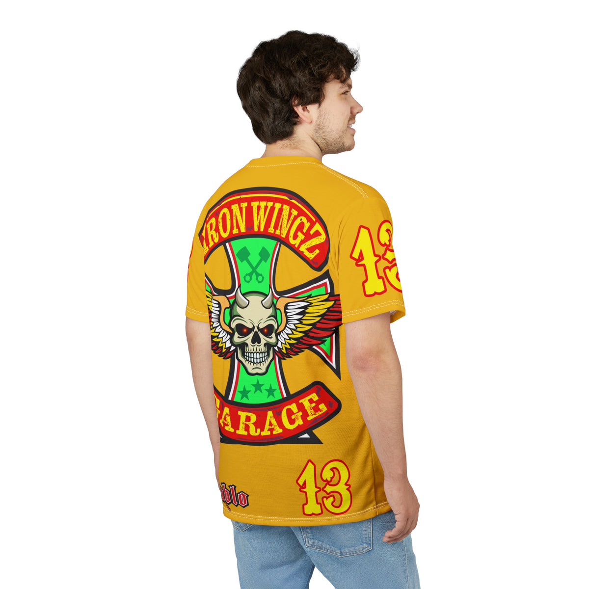 Iron Wingz Garage HiViz Super T - Hardcore Motorcycle Riders Cut