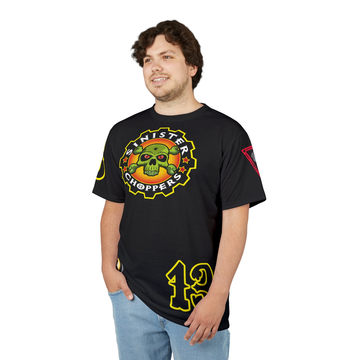 SRT Sinister Choppers  Super Riding Tee - Clean, Beautiful, Design - Outrageous Biker Gear