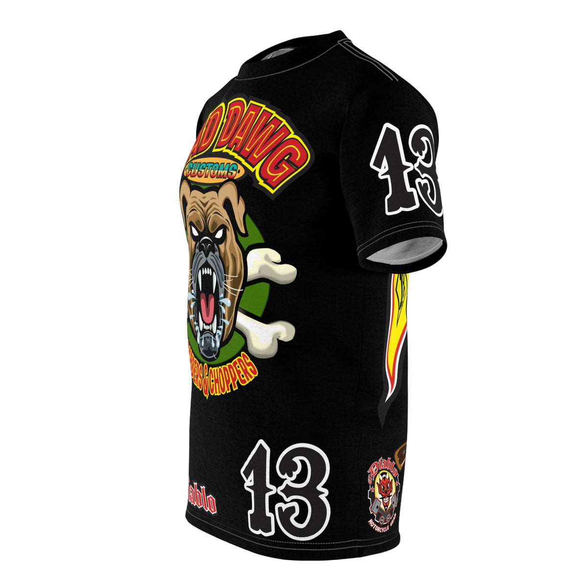Mad Dawg Customs HiViz Super Tee - Hardcore Biker Threads